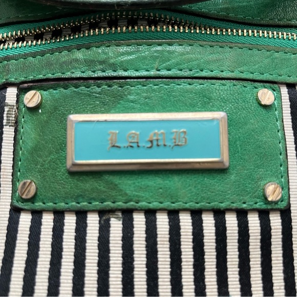 L.A.M.B. Gwen Stefani Clutch Y2K Foldable Leather Bag Stains Read Description - Picture 15 of 16